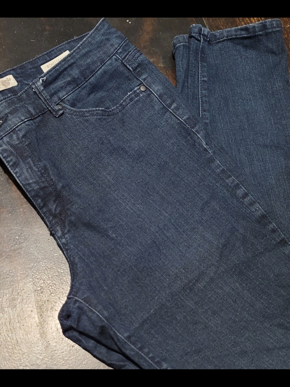 Vintage America Dark Indigo Straight Jeans, 10/30